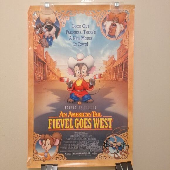 AN AMERICAN TAIL: FIEVEL GOES WEST (1991) 13 X 29 In. MOVIE POSTER - ROLLED - Picture 1 of 5
